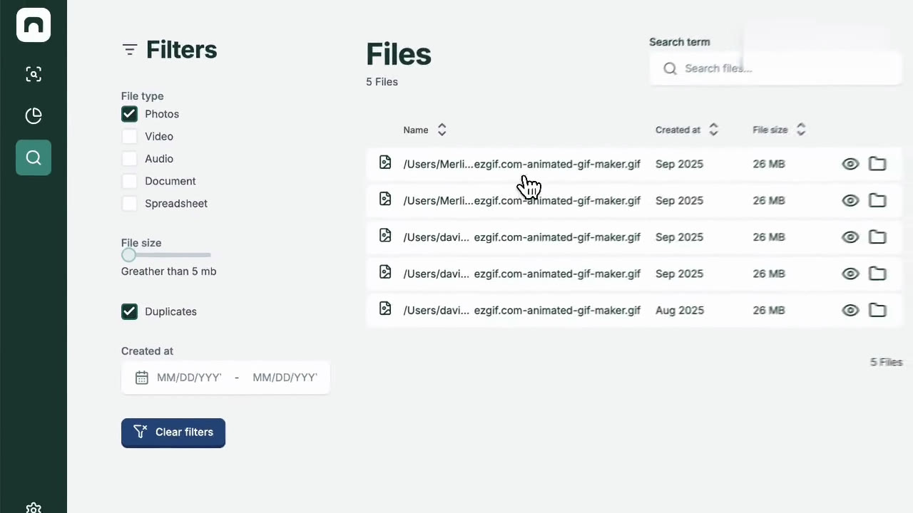 Spot duplicates and old files